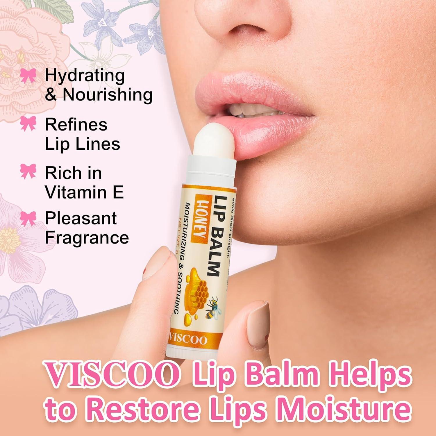 Set de Regalo 8 Piezas Crema de Manos y Bálsamo Labial VISCOO