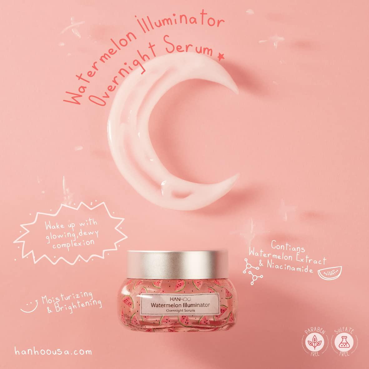 Suero Iluminador de Sandía Hanhoo 49.9 ml - Hidratante Nocturno