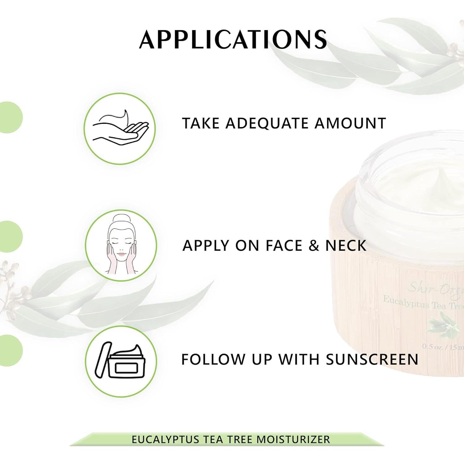 Crema Facial Hidratante Shira Eucalipto 15ml Piel Normal a Grasa