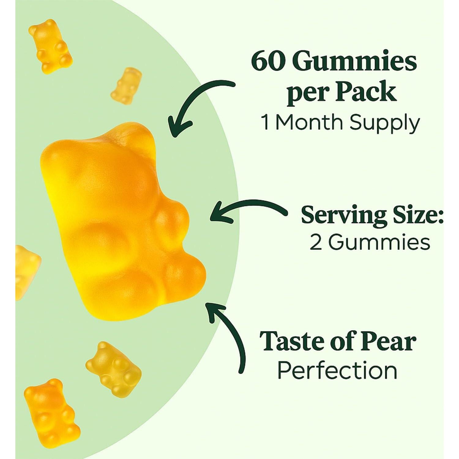 Gomas Diarias Betterbrand BetterLungs 1000mg Mullein Sabor Pera