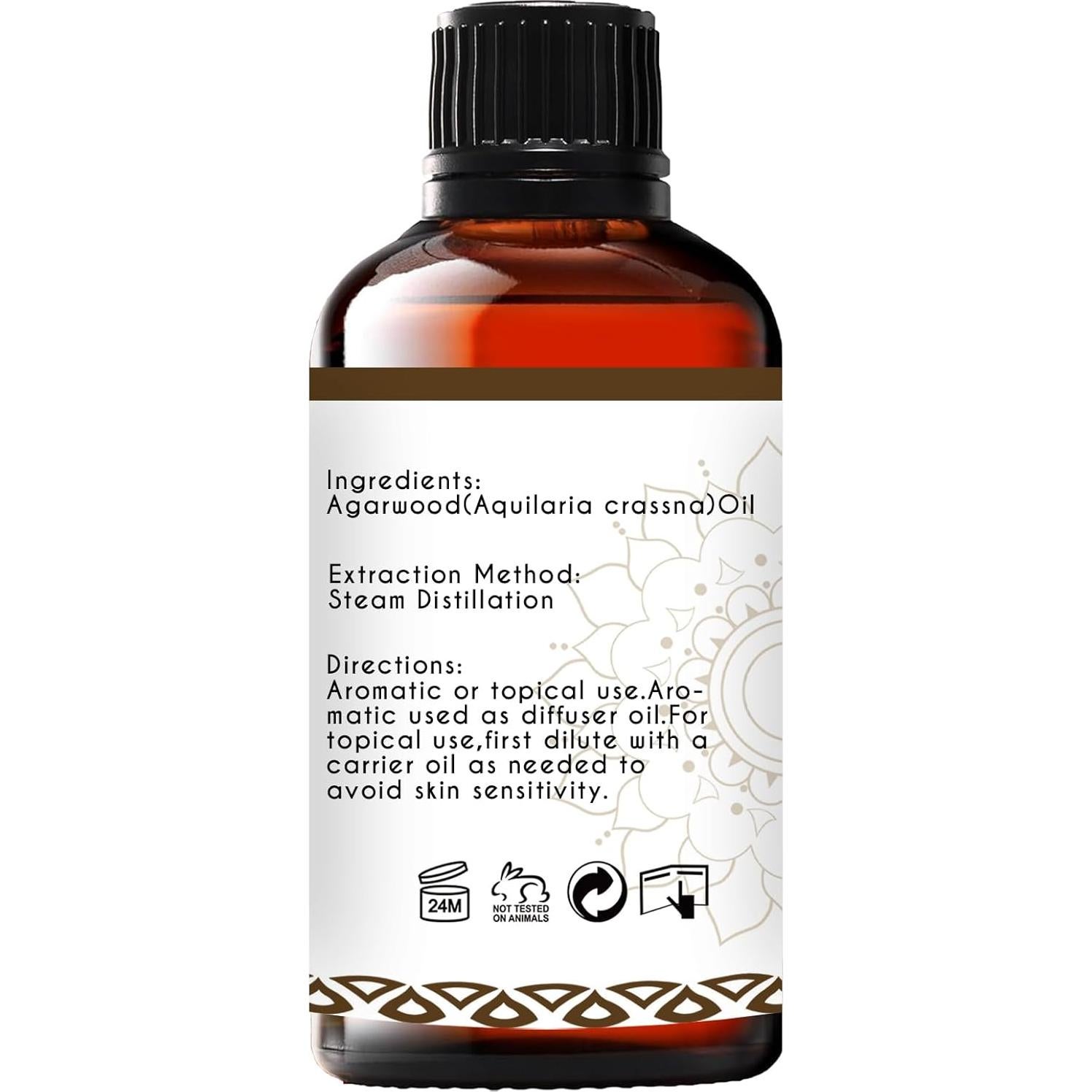 Aceite Esencial de Agarwood LOTUSJOY 30 ml Puro Natural