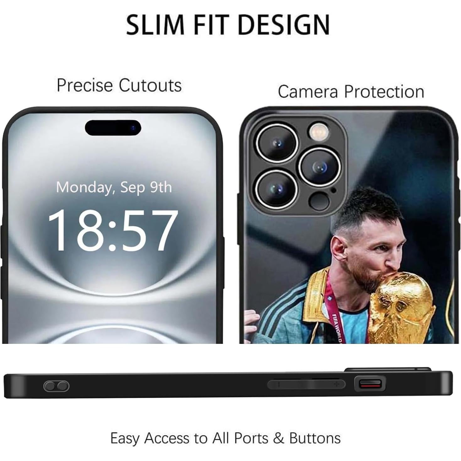 Funda Bumper ZERMU para iPhone 16 Pro 6.3" Protección Total