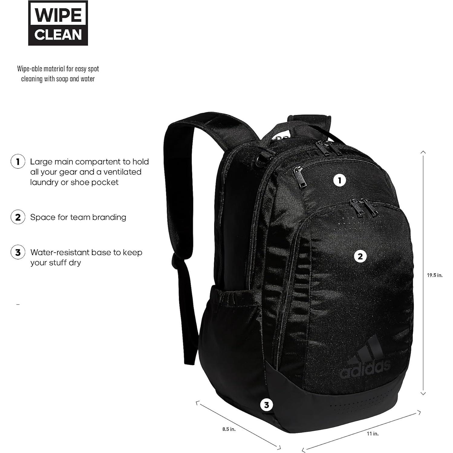 Mochila deportiva Adidas Defender con compartimento para zapatos