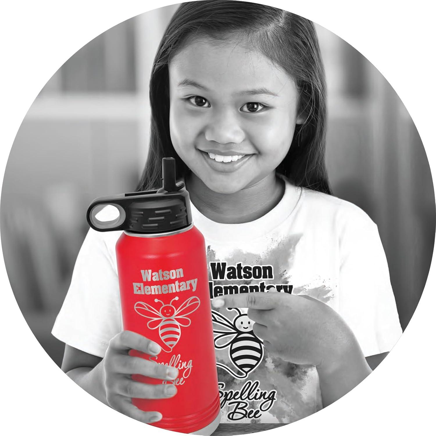 Botella de Agua Polar Camel 590 ml Acero Inoxidable Negro