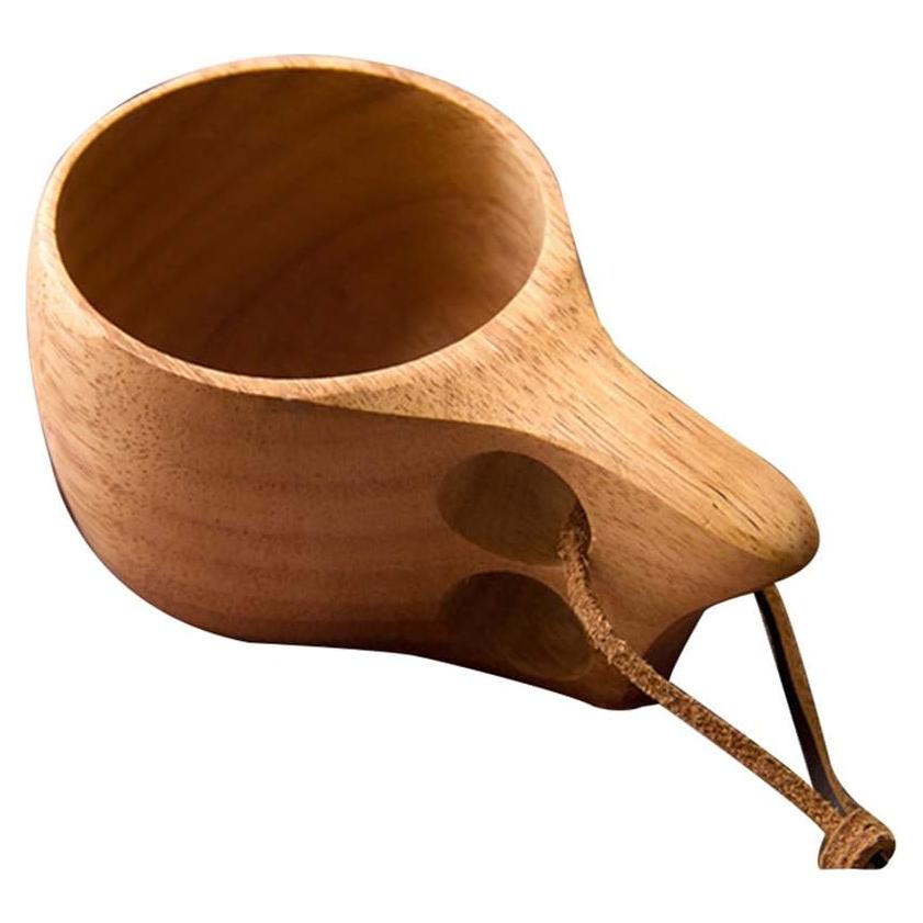 Taza de Madera URMAGIC 150ml/270ml para Camping y Café