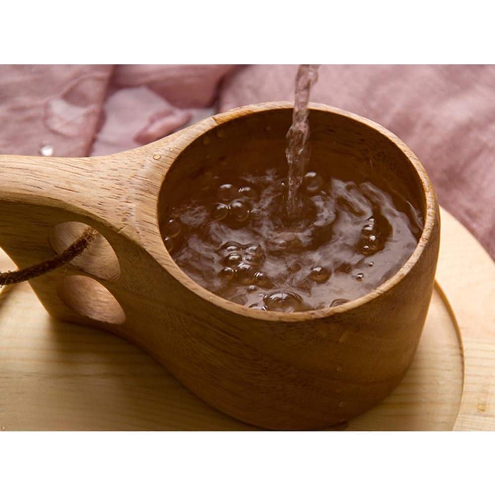 Taza de Madera URMAGIC 150ml/270ml para Camping y Café