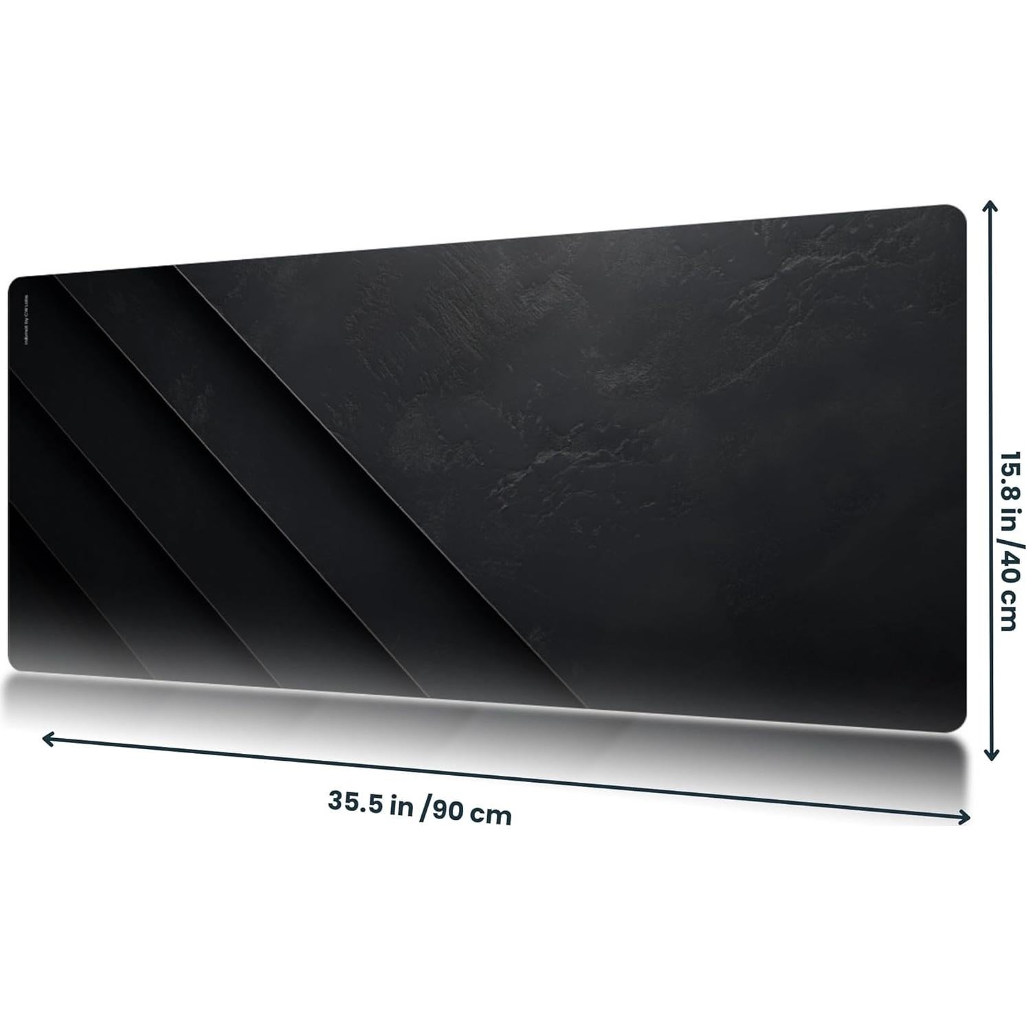 Alfombrilla de Ratón InfoMat Black Stone 90x40 cm Antideslizante