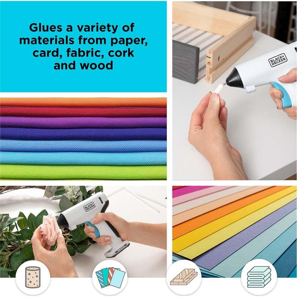 Pistola de Pegamento Inalámbrica BLACK+DECKER 4V 20 Barritas