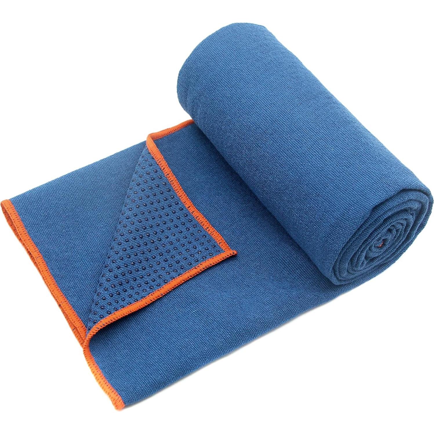 Toalla de Yoga Antideslizante Eunzel 2 Piezas 182x61 cm