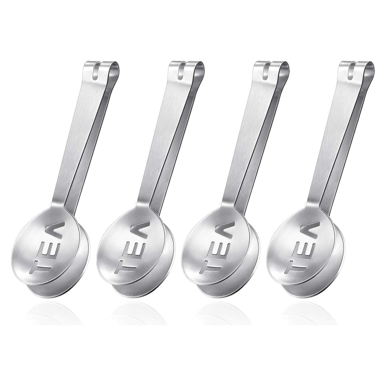 Pinzas exprimidor de bolsa de té acero inoxidable Patelai 4 piezas