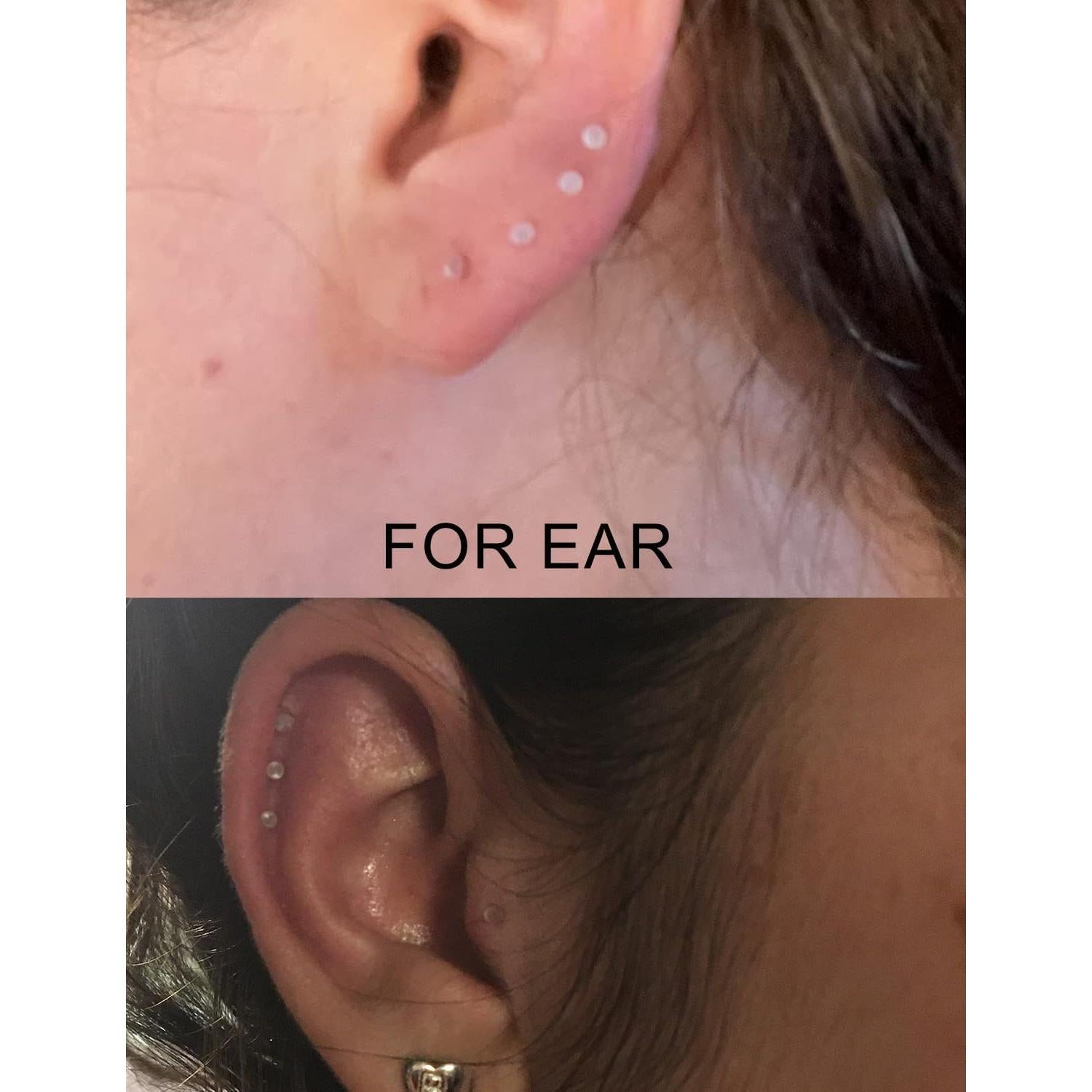 Rretenedores de Piercing de Labio Kridzisw 16G Acrílico Claro 6-12mm