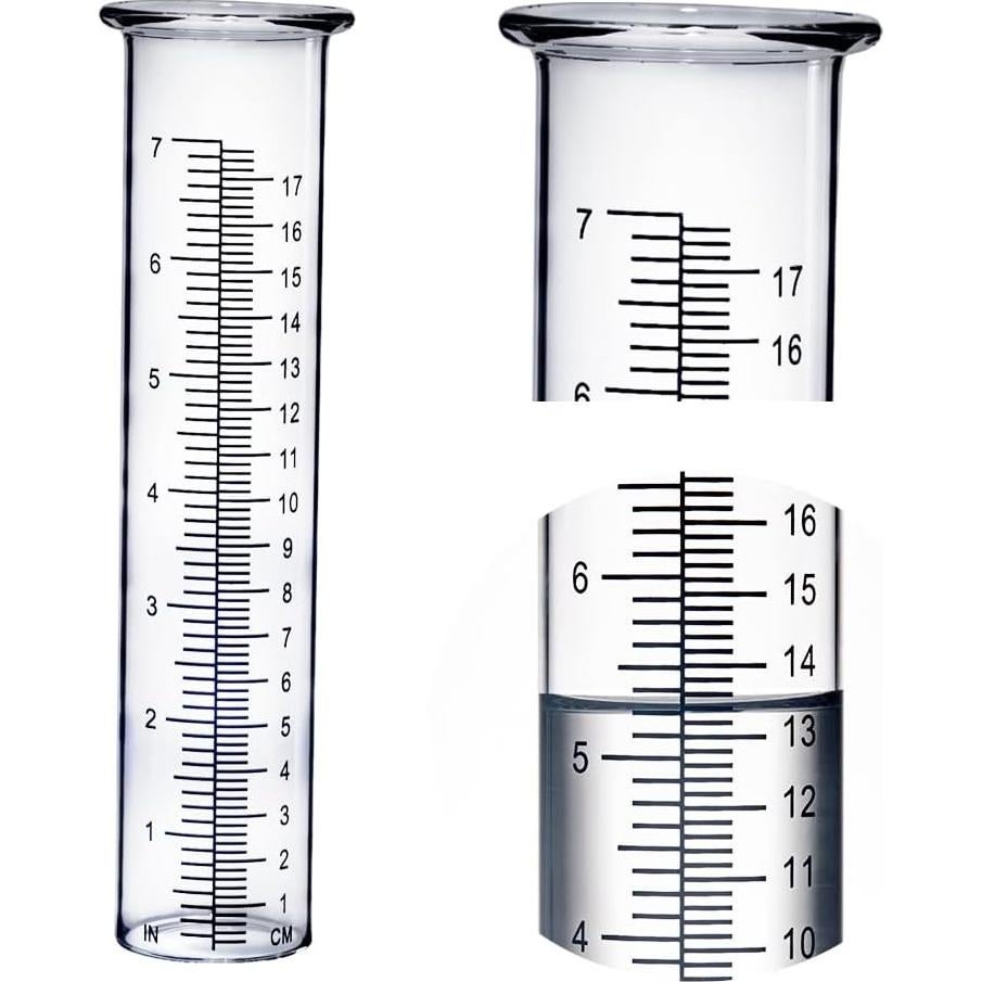 Tubo de Reemplazo para Pluviómetro Plástico BIUWING 7" (17.78 cm) - 2 Pcs