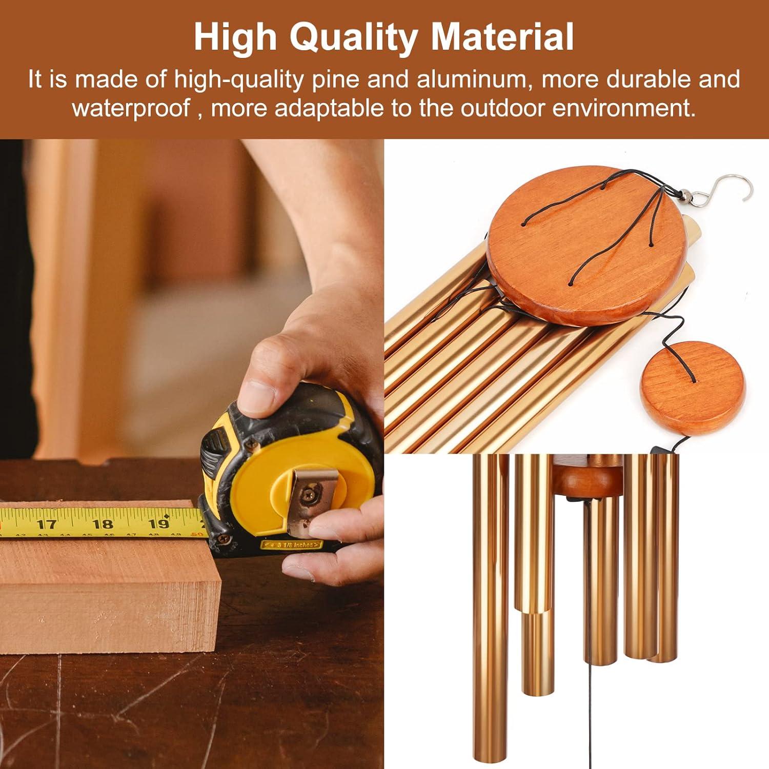 Campanas de Viento Memoriales Beboligh 76.2 cm Tono Profundo