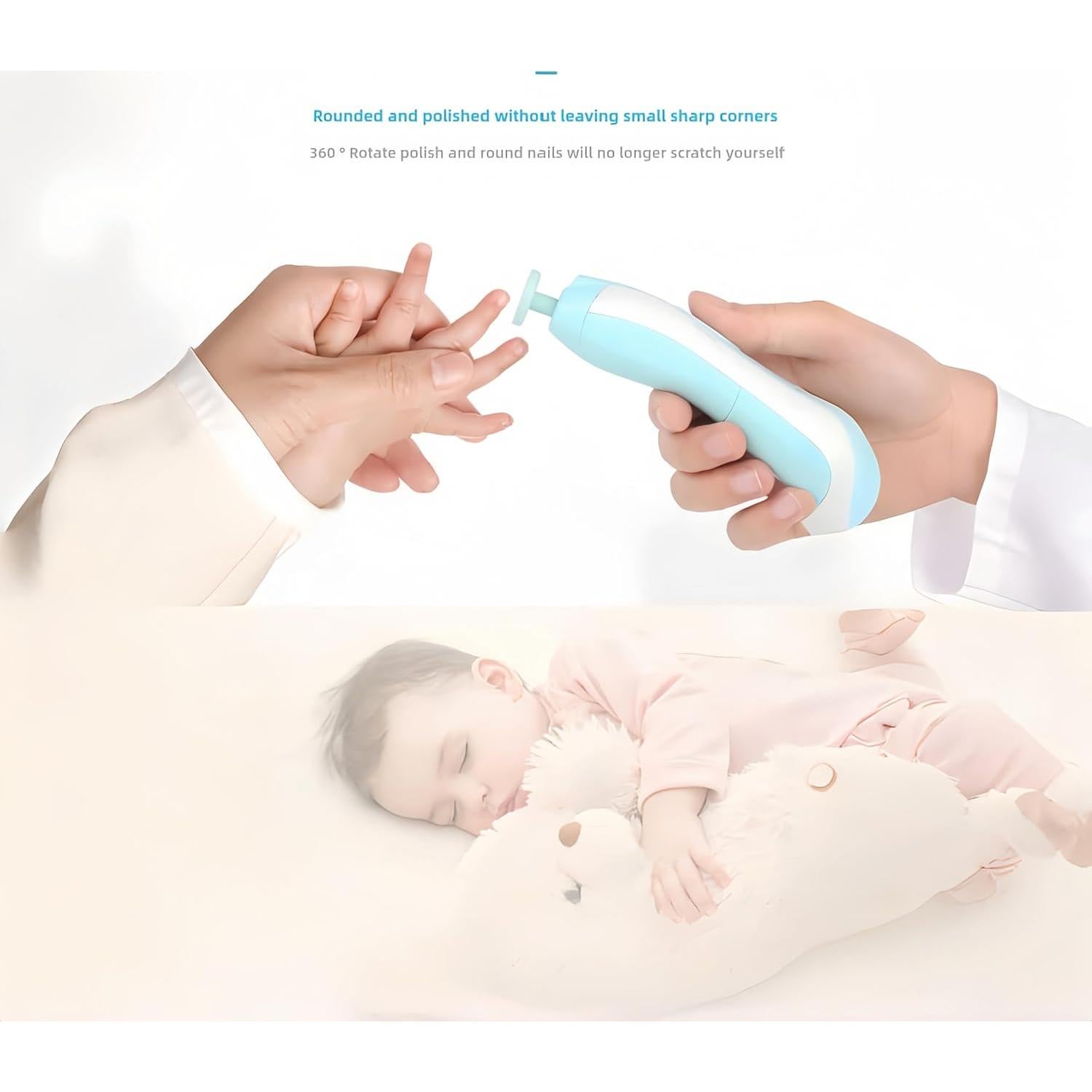 Cortador de Uñas Eléctrico para Bebés Wuajia - Ultra Silencioso 35dB