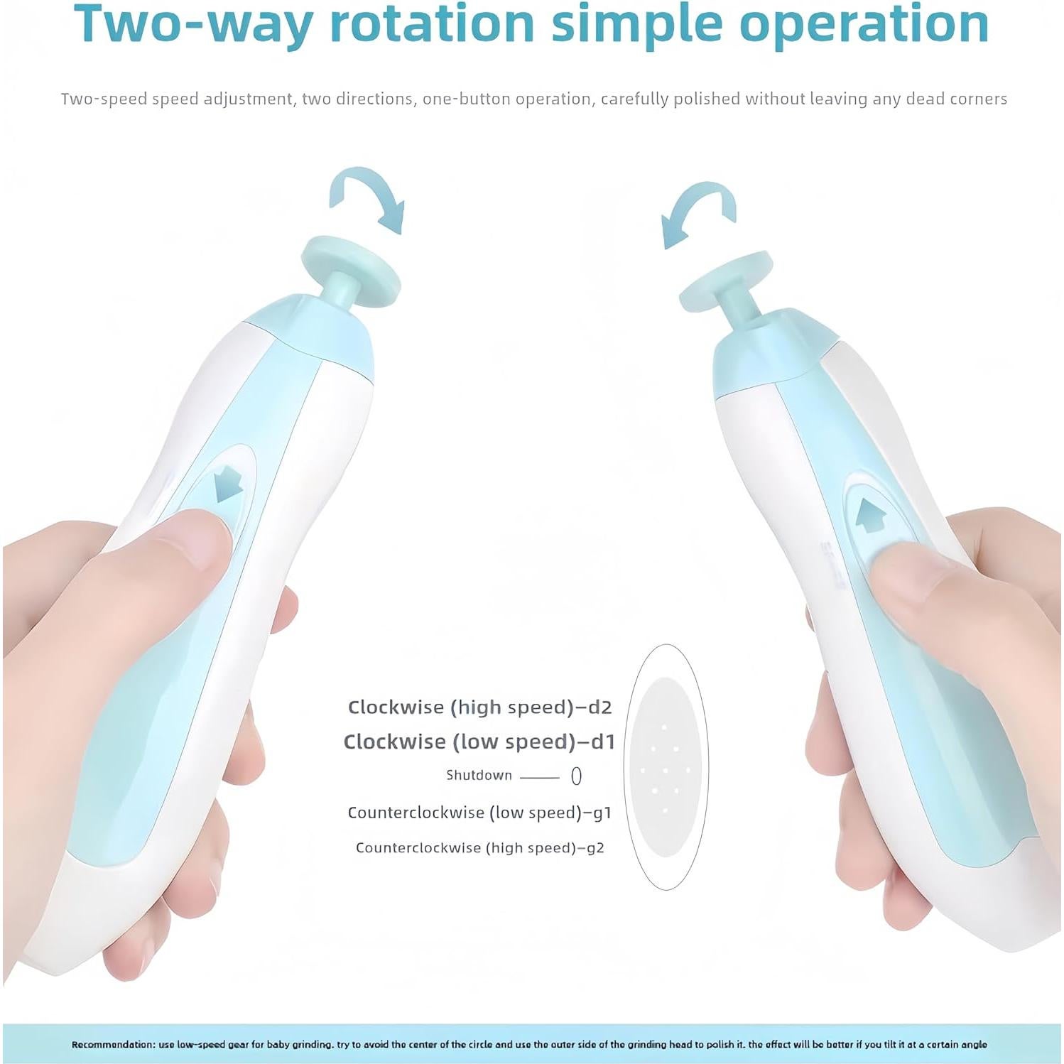 Cortador de Uñas Eléctrico para Bebés Wuajia - Ultra Silencioso 35dB