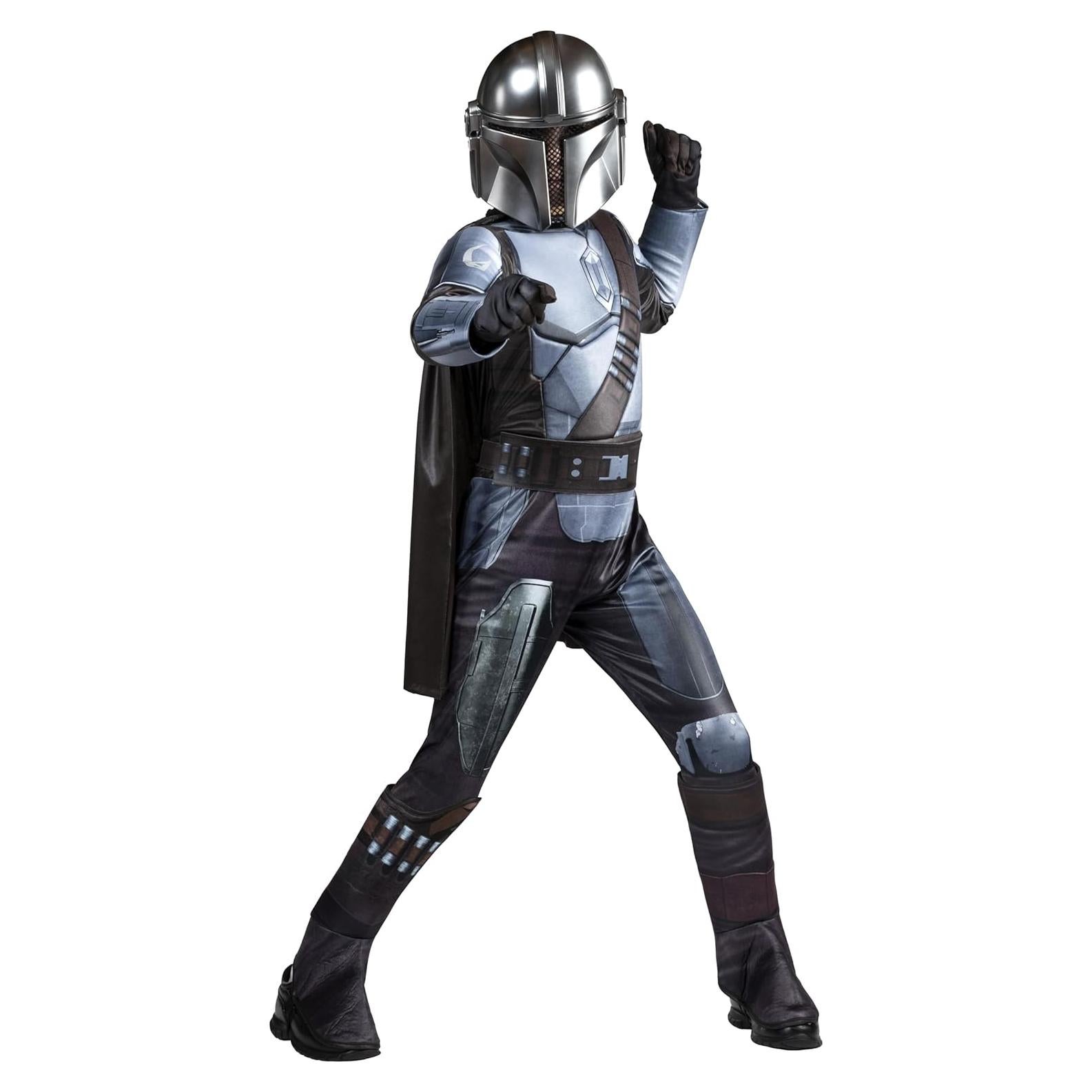 Disfraz juvenil Star Wars The Mandalorian con capa y máscara