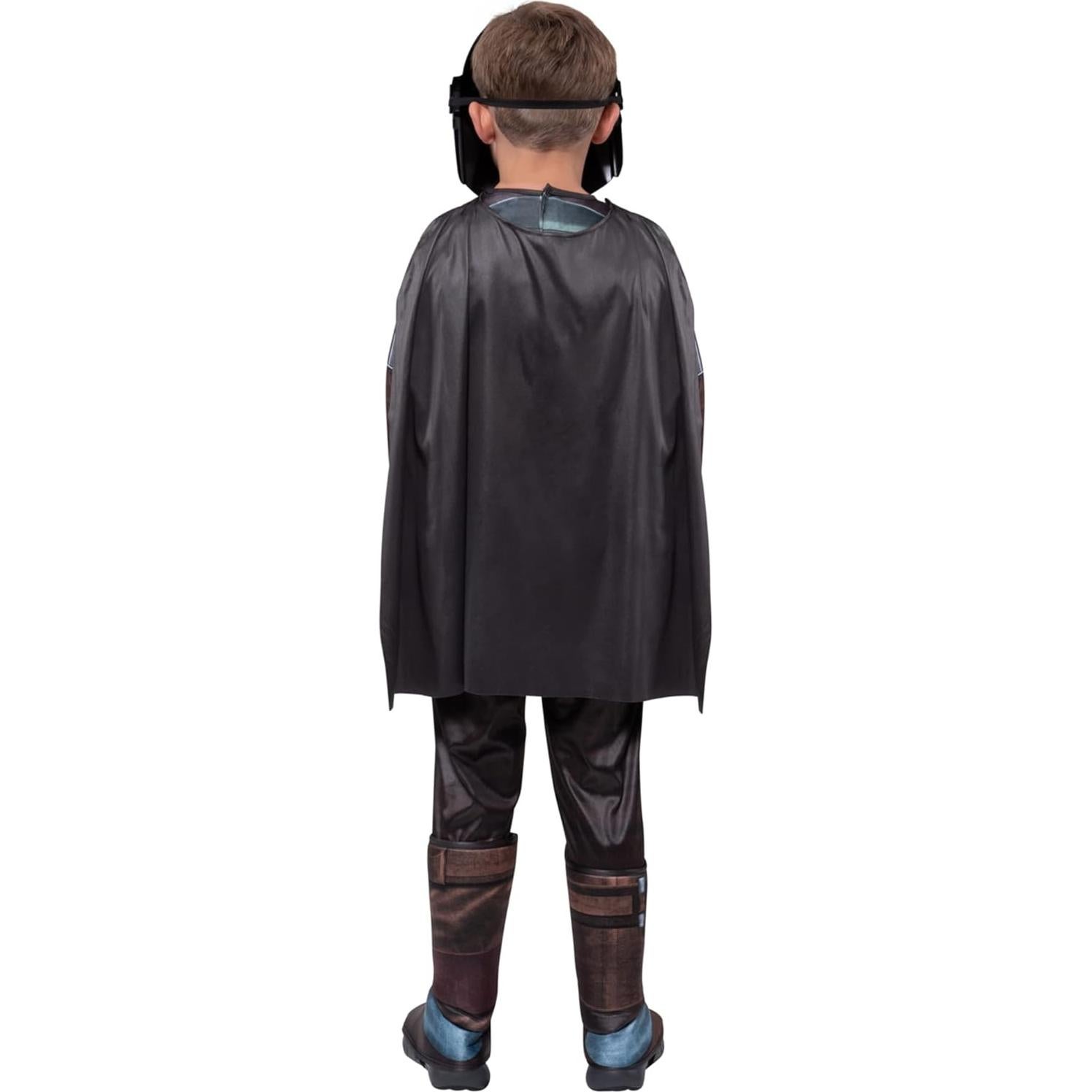 Disfraz juvenil Star Wars The Mandalorian con capa y máscara