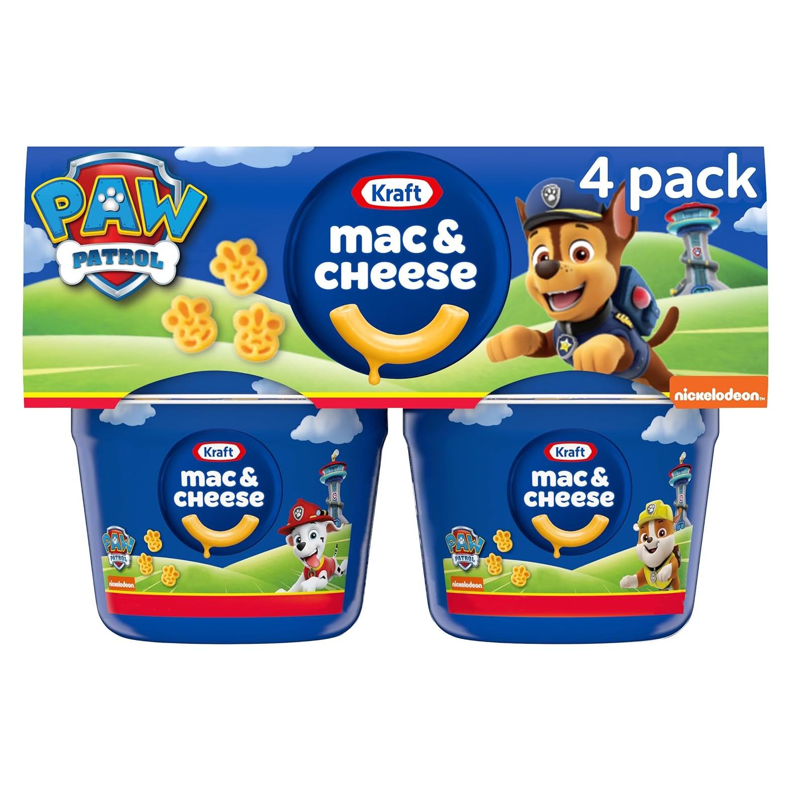 Kraft Mac & Cheese Paw Patrol - 4 Tazas de 53.86 g