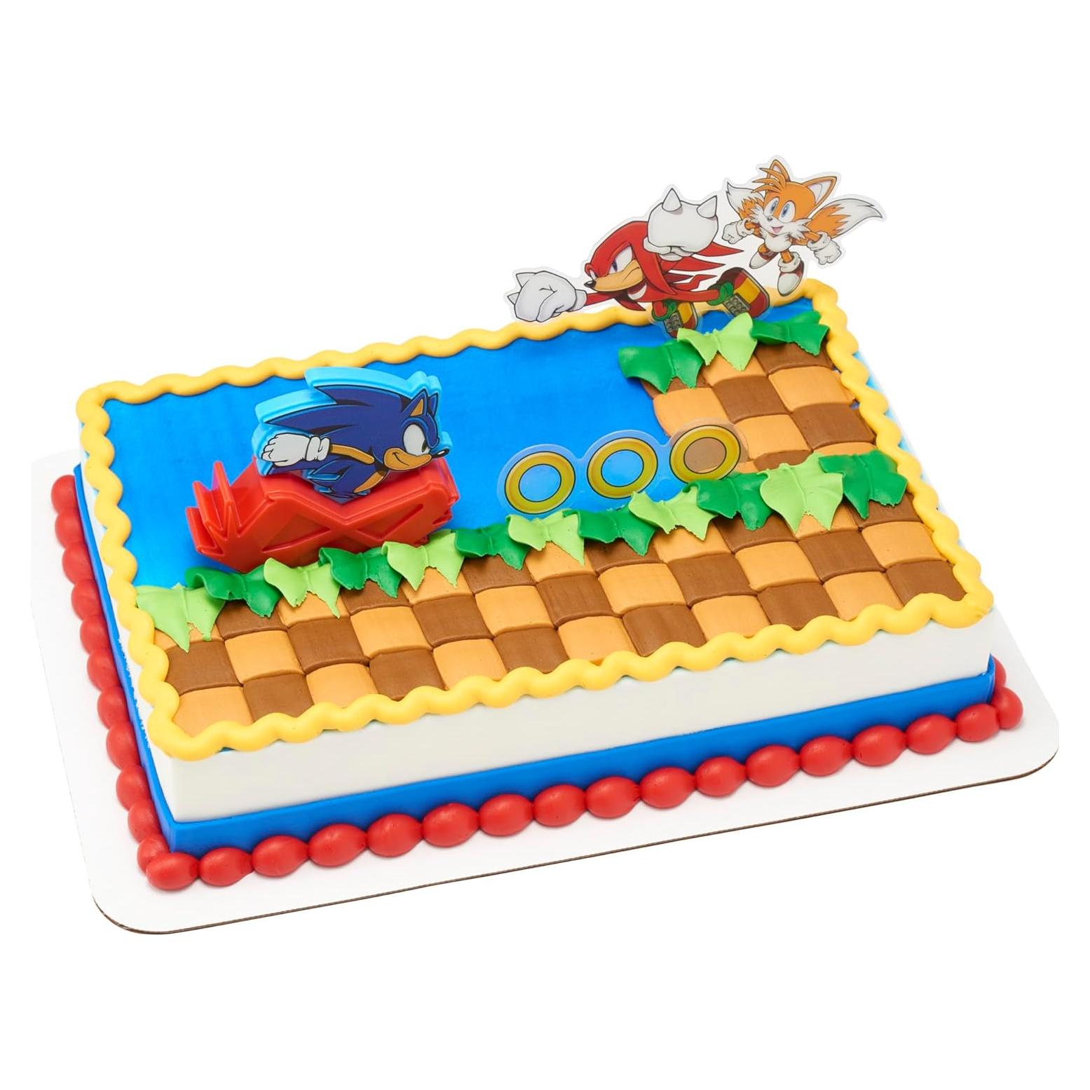 Adorno para Pastel Sonic the Hedgehog DecoPac - 3 Piezas