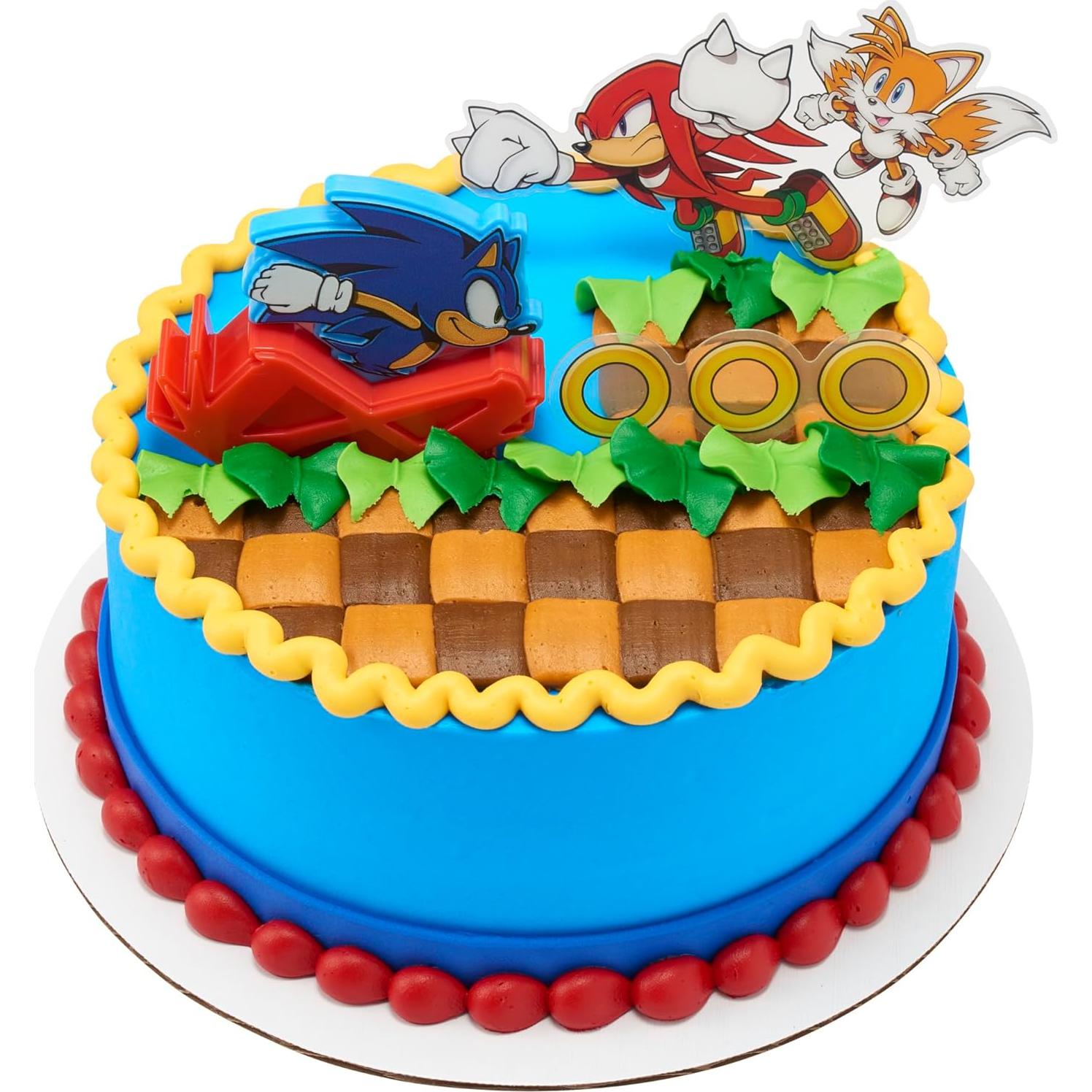 Adorno para Pastel Sonic the Hedgehog DecoPac - 3 Piezas