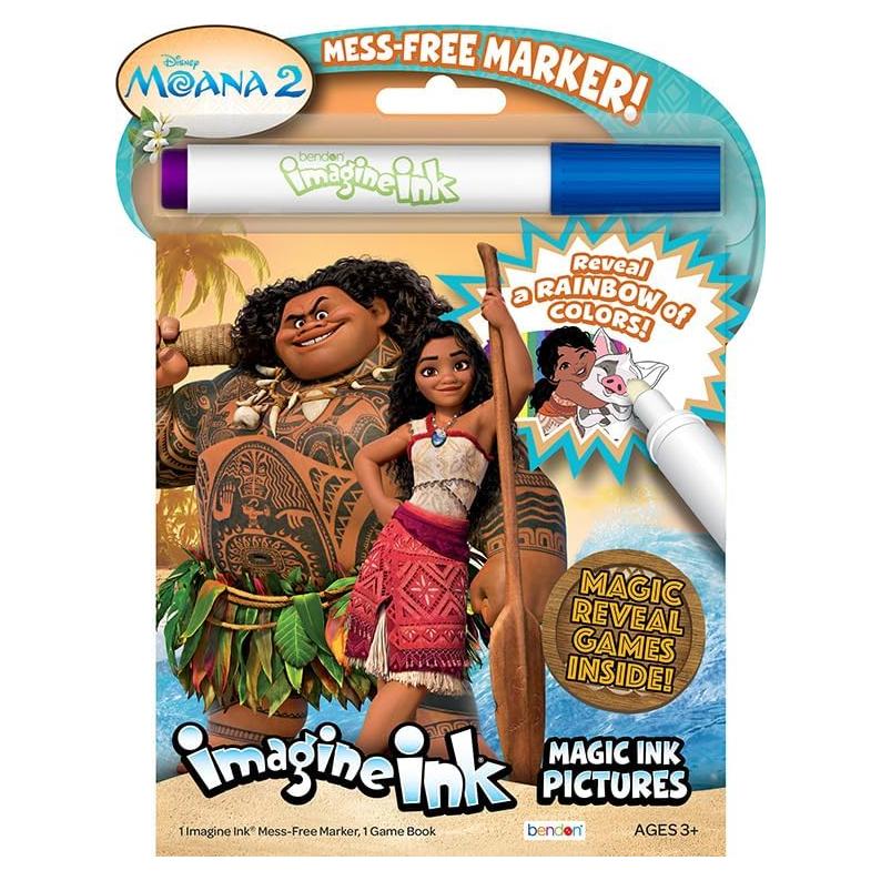 Libro para Colorear Moana 2 Imagine Ink Bendon - Sin Desorden
