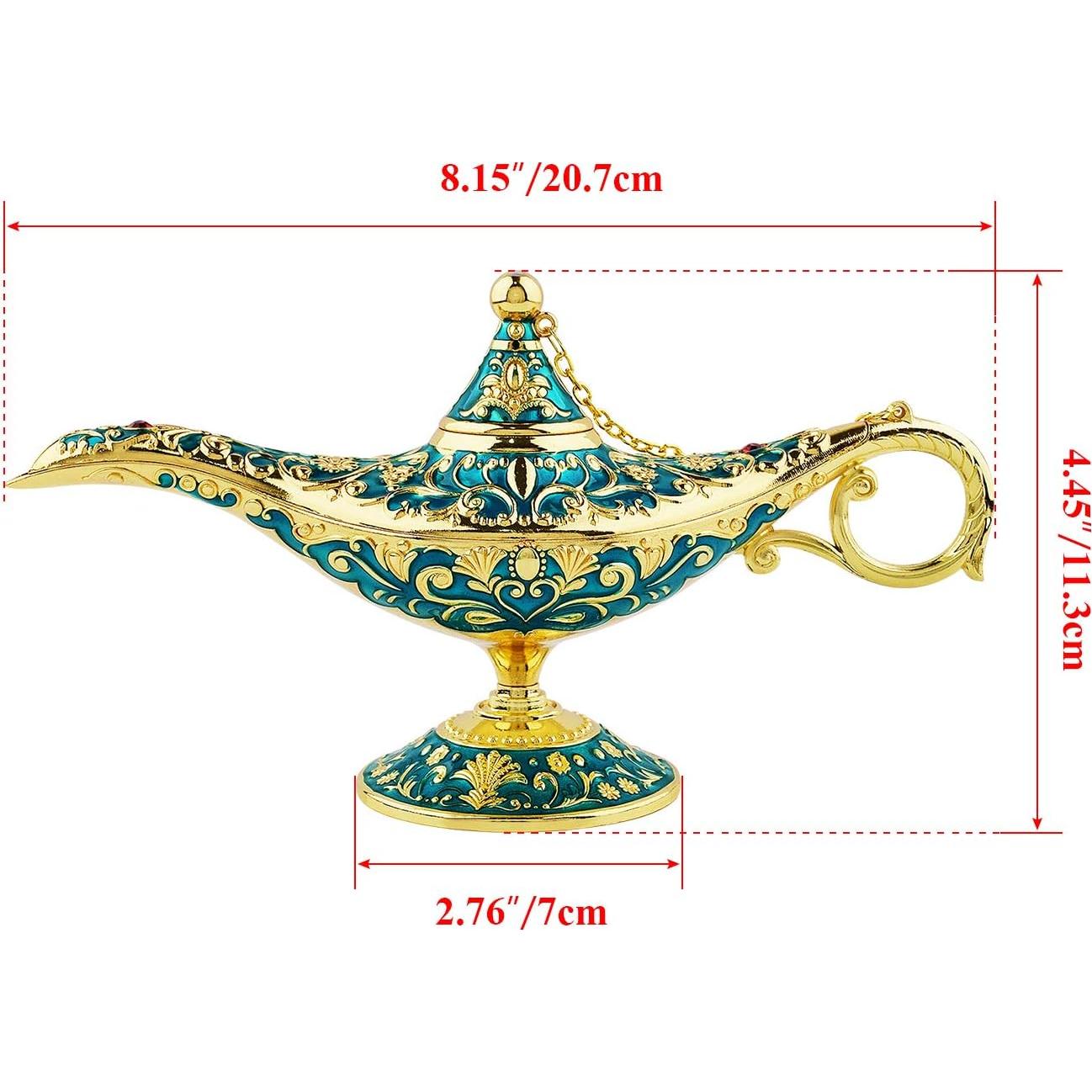 Lámpara Mágica de Aladino SUNMALL Vintage 20.7x11.3cm Decorativa