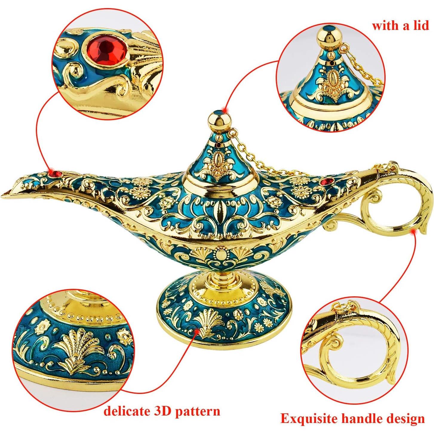 Lámpara Mágica de Aladino SUNMALL Vintage 20.7x11.3cm Decorativa