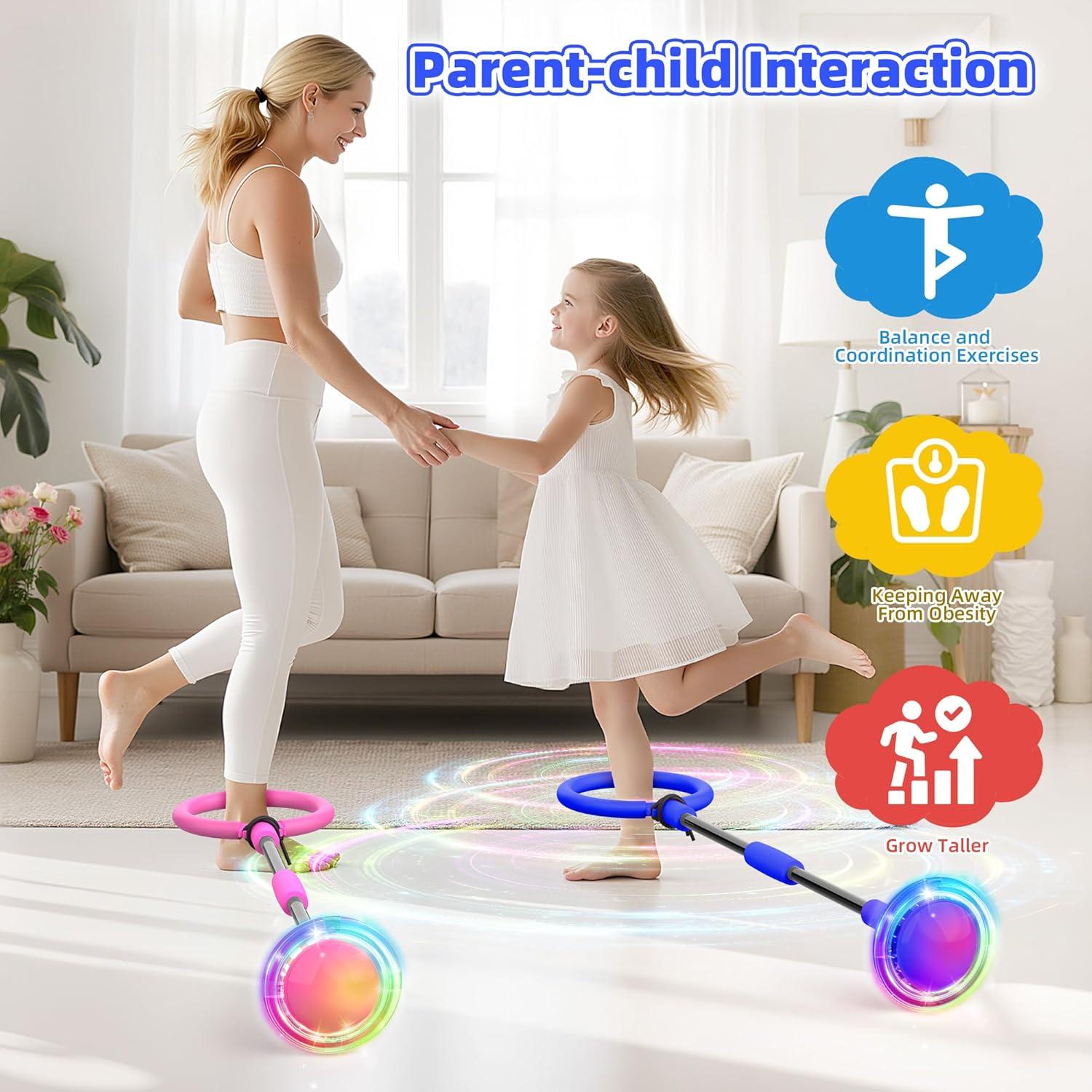 Pelota de Salto de Tobillo Aidabli - Color Azul, Juguete para Niños