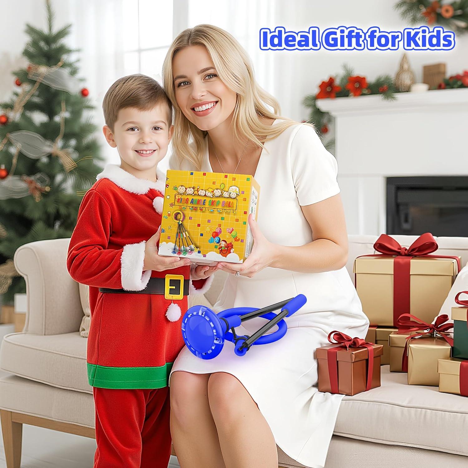 Pelota de Salto de Tobillo Aidabli - Color Azul, Juguete para Niños