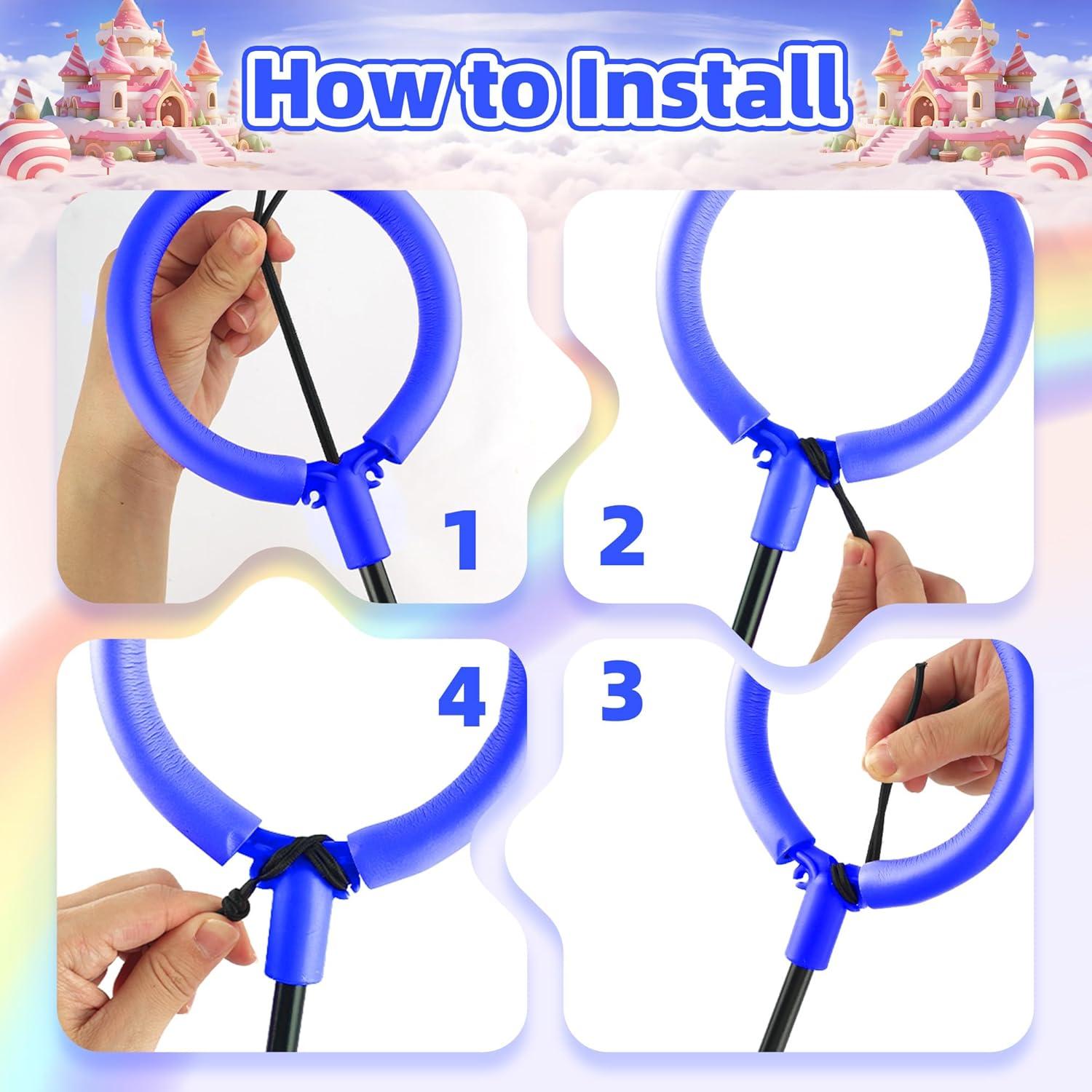 Pelota de Salto de Tobillo Aidabli - Color Azul, Juguete para Niños