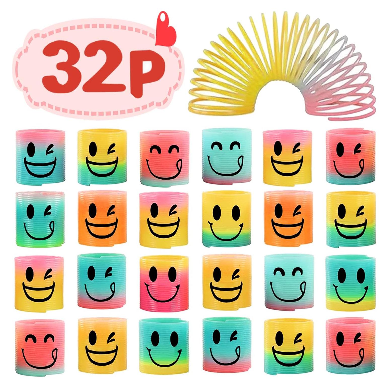 Mini Resortes de Fiesta AZEN 32 Pcs para Niños 3-8 Años