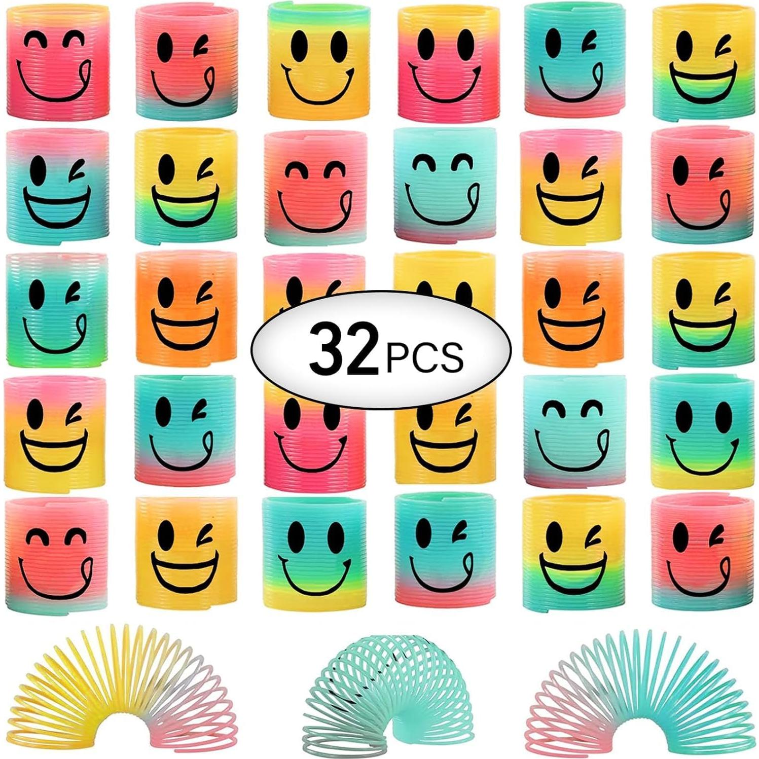 Mini Resortes de Fiesta AZEN 32 Pcs para Niños 3-8 Años