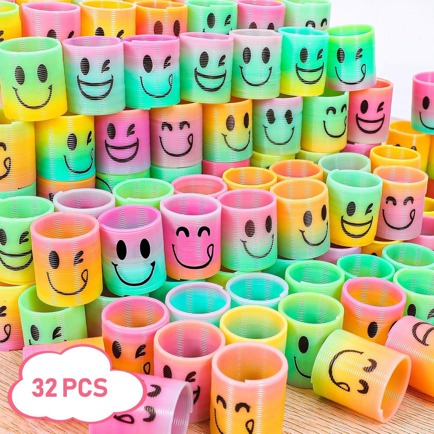 Mini Resortes de Fiesta AZEN 32 Pcs para Niños 3-8 Años