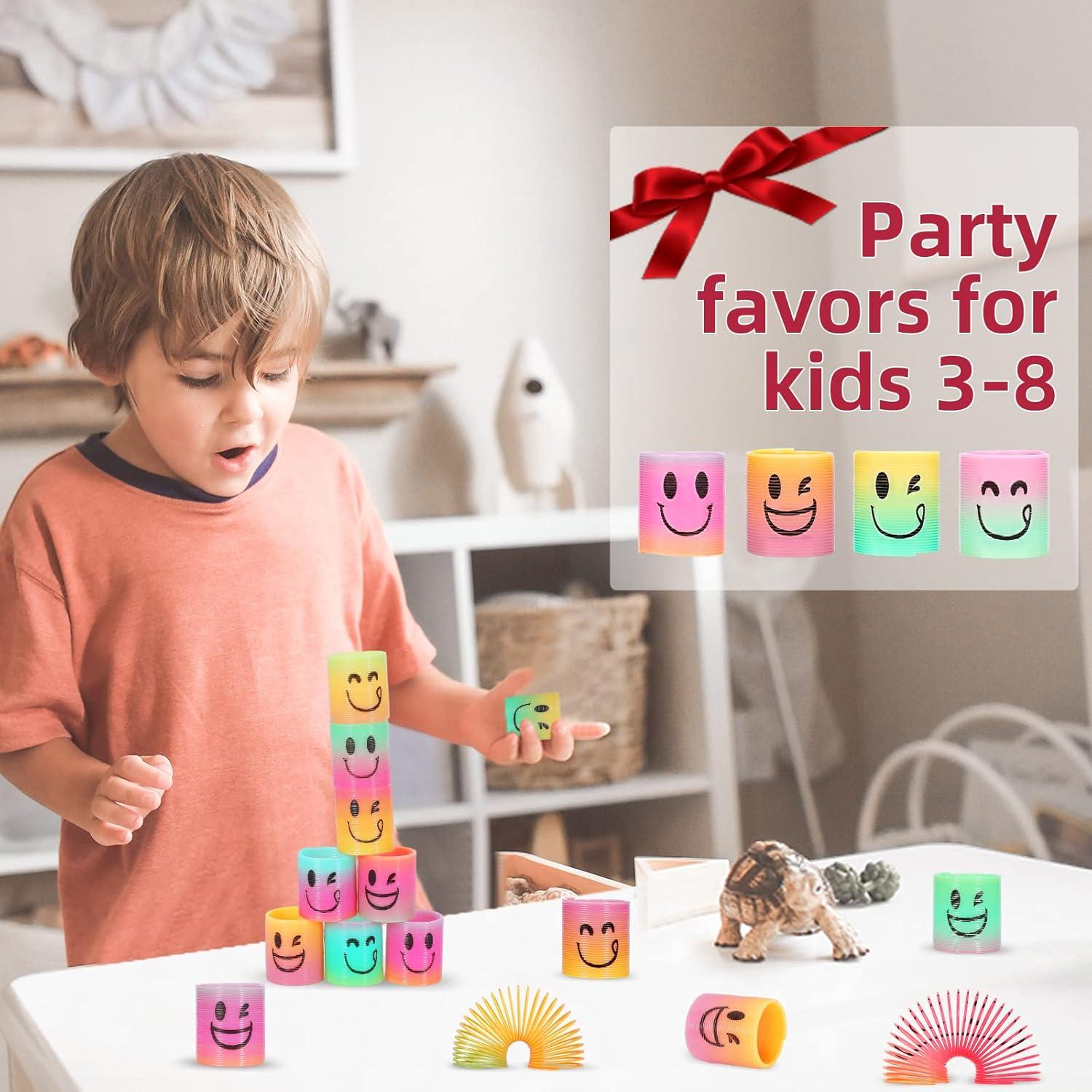 Mini Resortes de Fiesta AZEN 32 Pcs para Niños 3-8 Años