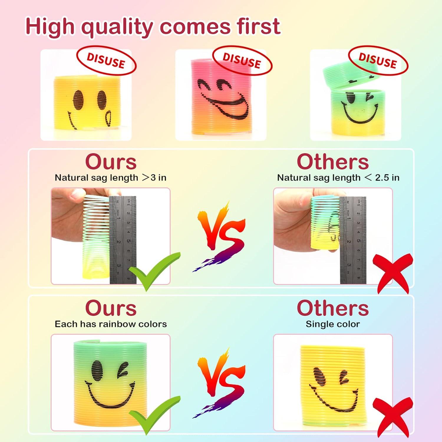 Mini Resortes de Fiesta AZEN 32 Pcs para Niños 3-8 Años