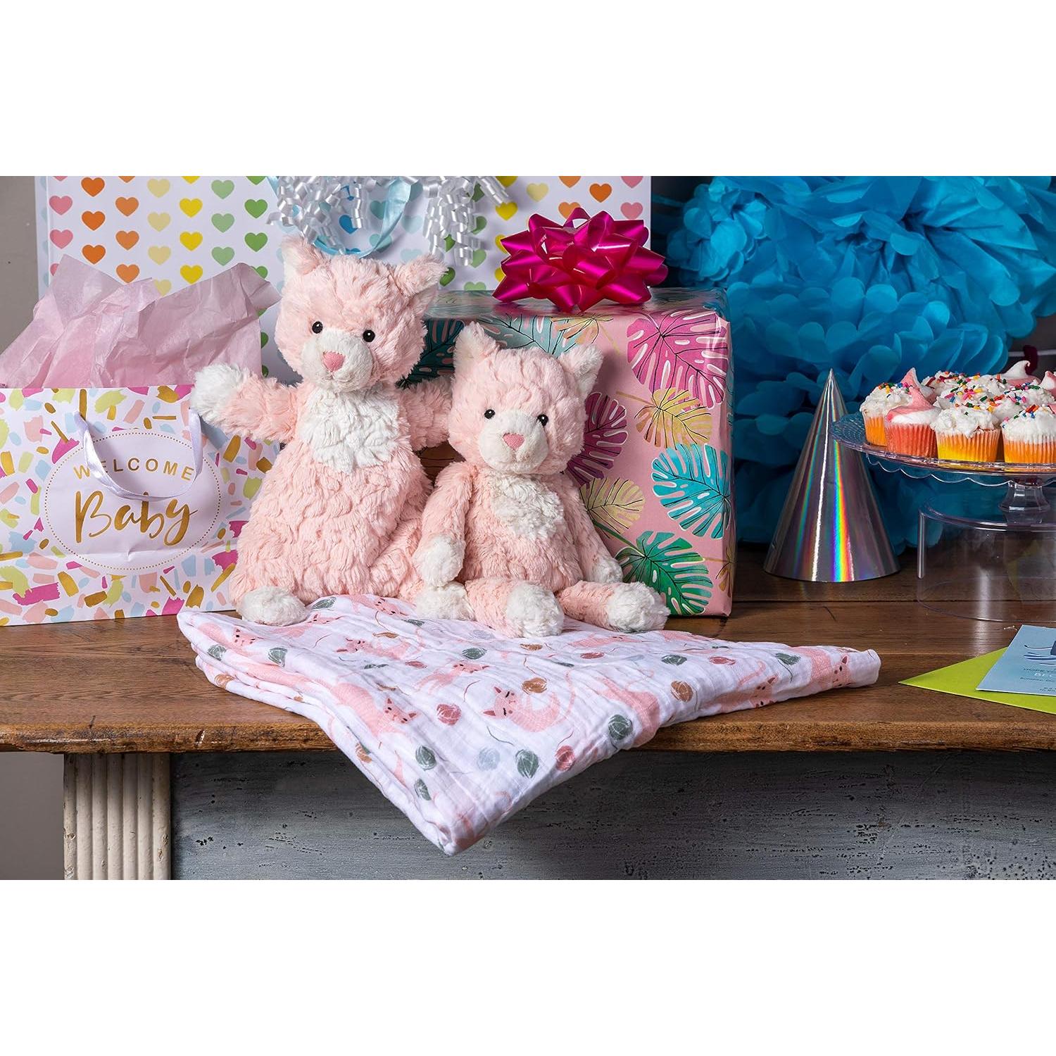 Juguete Suave Gatito Rosa Mary Meyer 28 cm Lavable