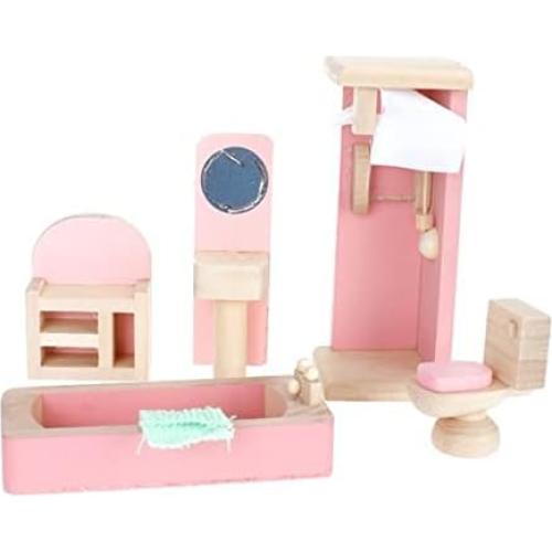 Set de Muebles de Casa de Muñecas NADOBA - 4 Piezas Rosa