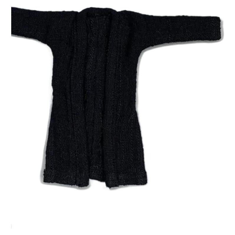 Modelo abrigo manga larga guerrero DIYITOY 1/12 Negro