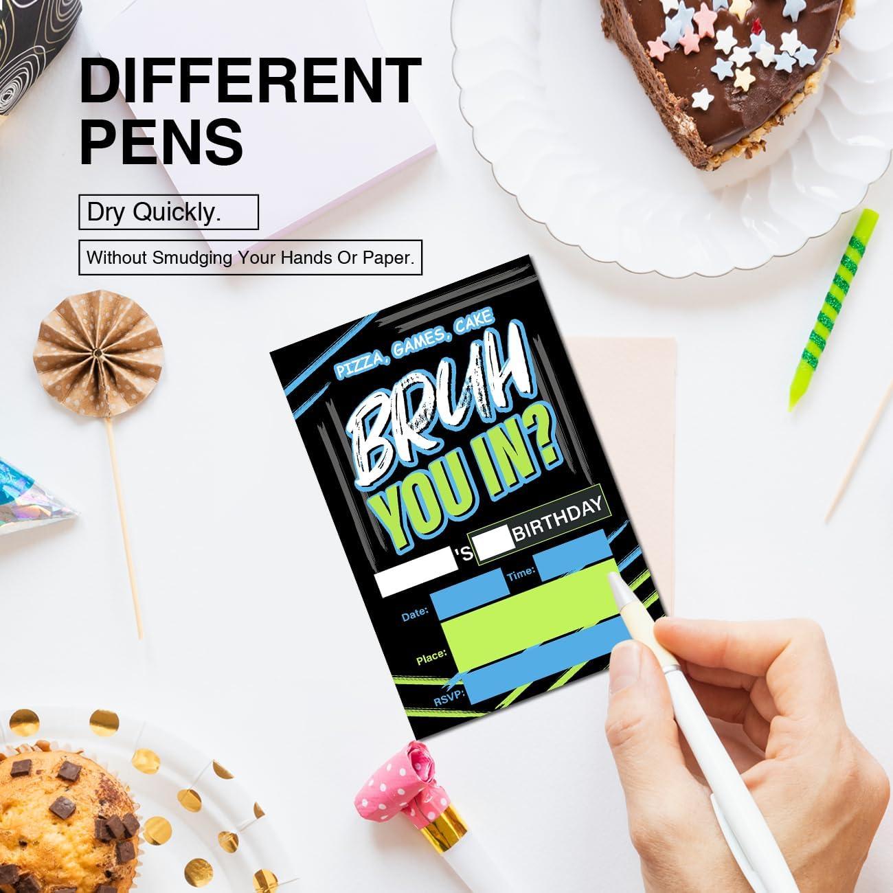 Invitaciones de Cumpleaños para Niños Soiceu Set de 20