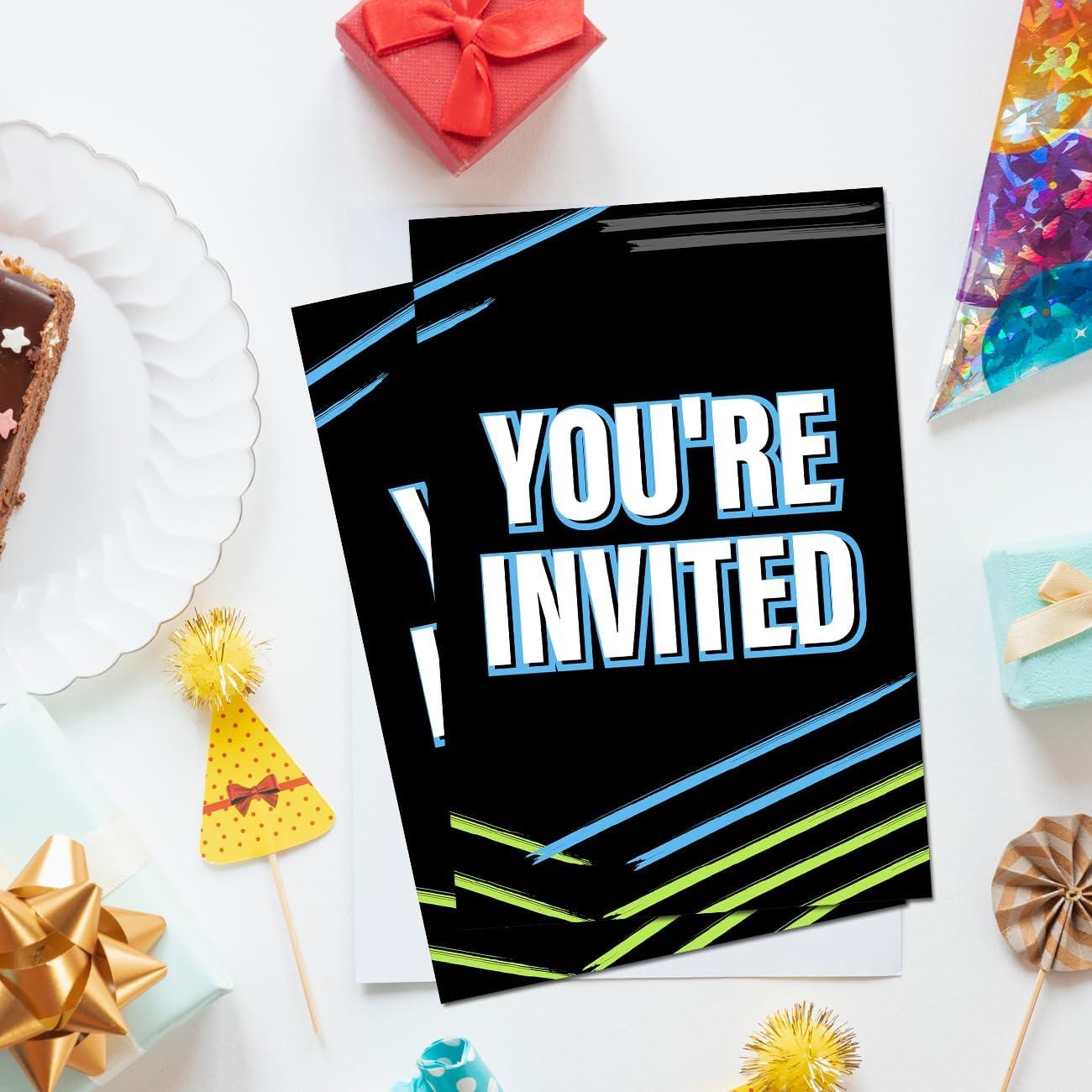 Invitaciones de Cumpleaños para Niños Soiceu Set de 20