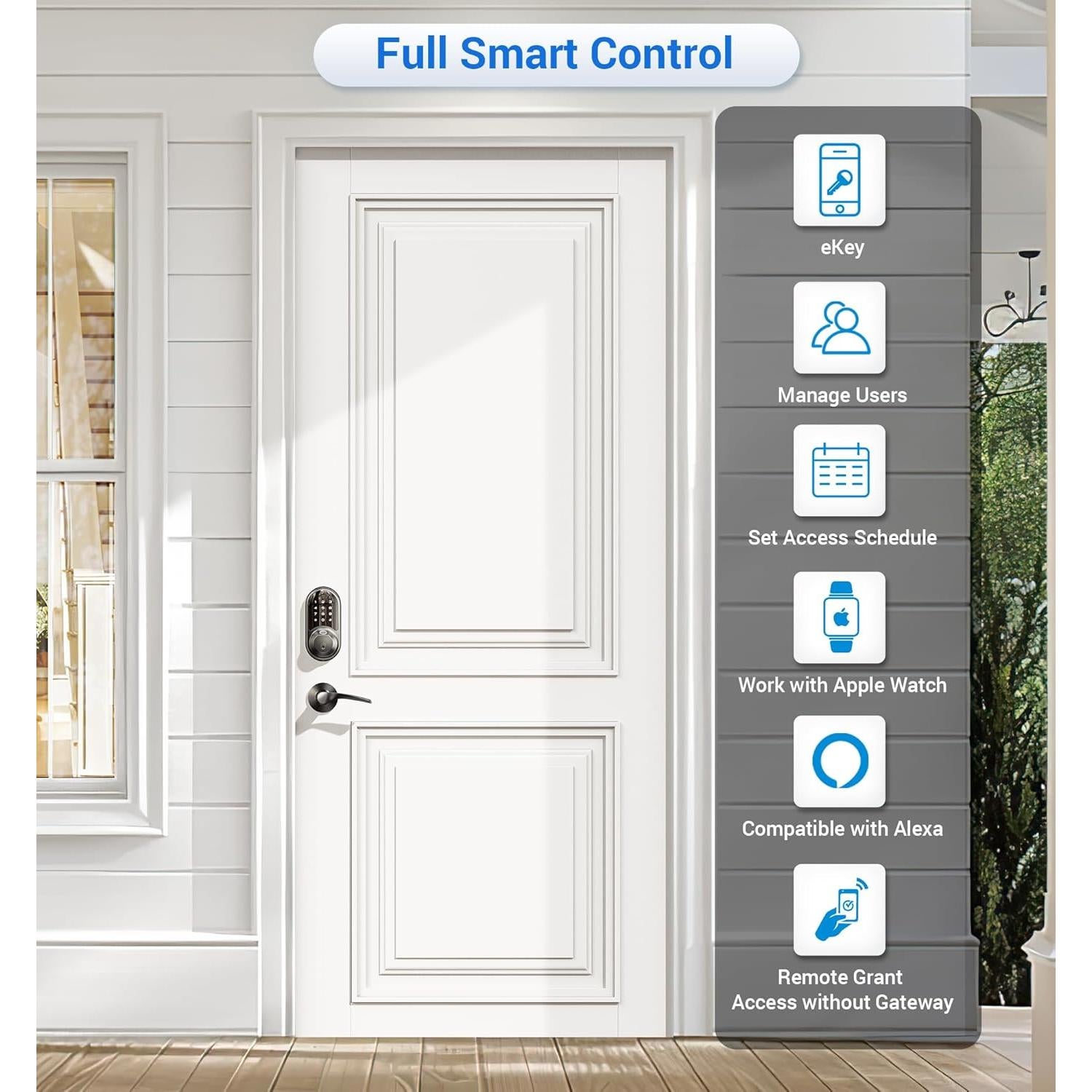 Cerradura Inteligente Veise RZ07B con Huella Dactilar y App