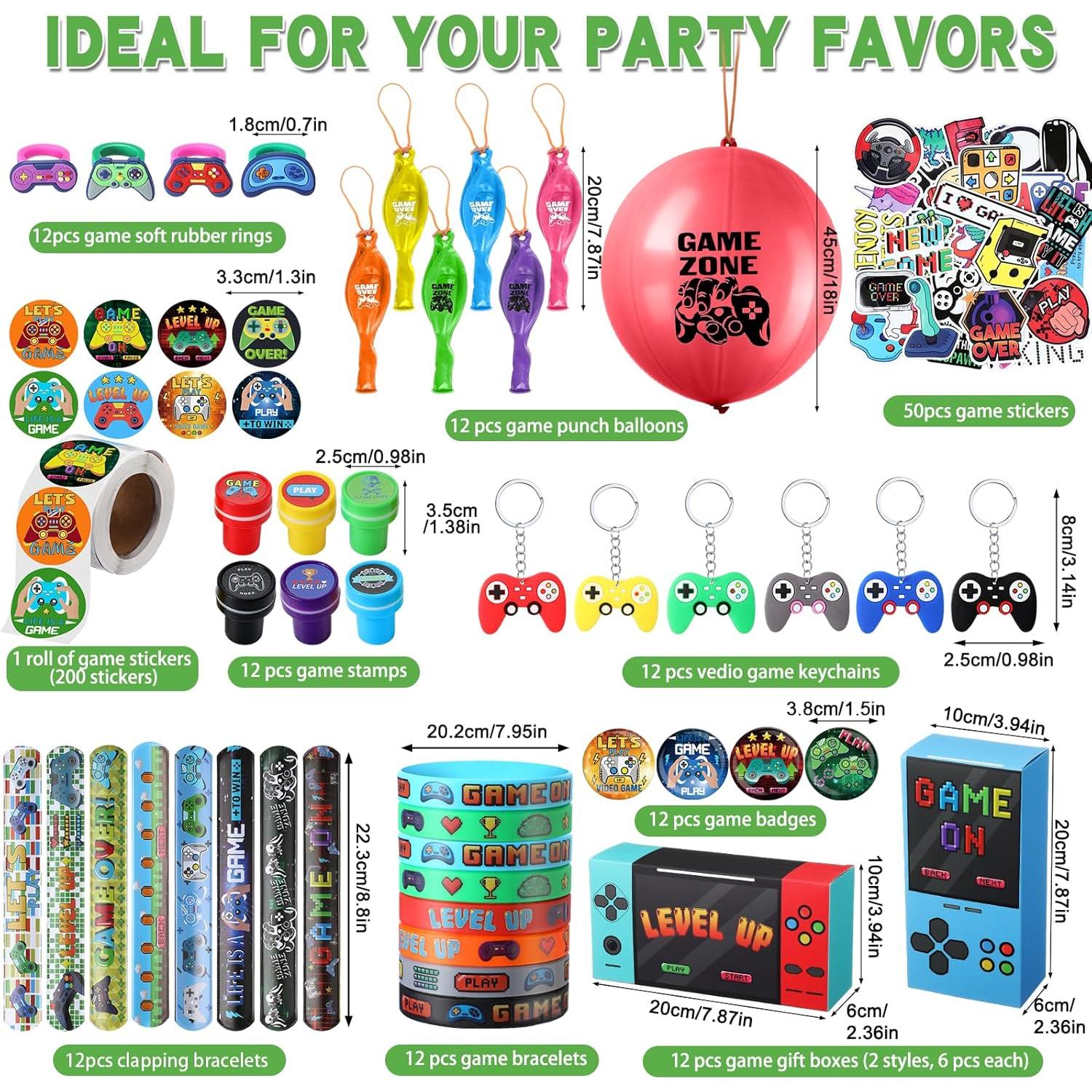 Favoritos de Fiesta de Videojuegos HyDren 147 Pcs Multicolor