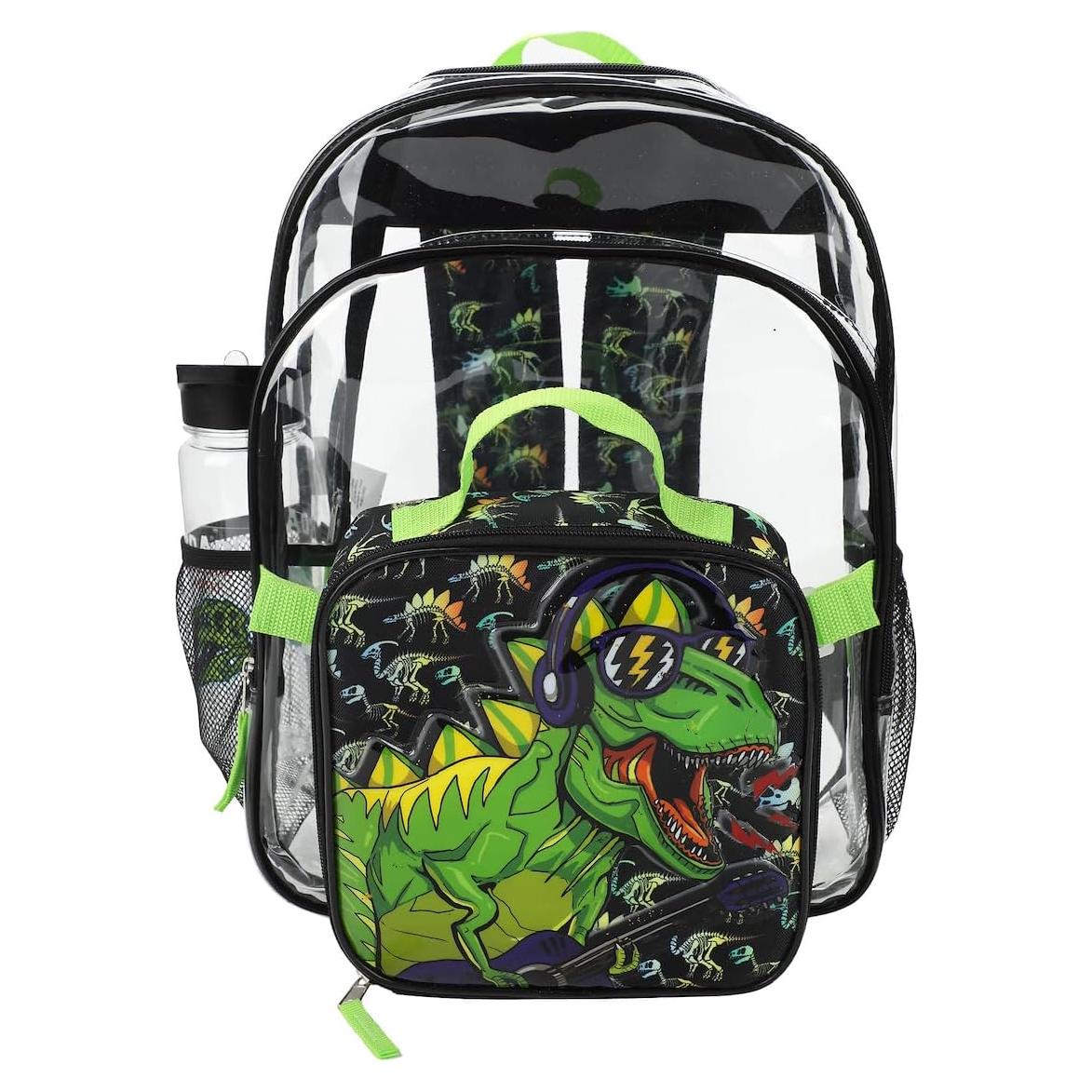 Conjunto Mochila y Lonchera Dinosaurio BIOWORLD 3 Piezas