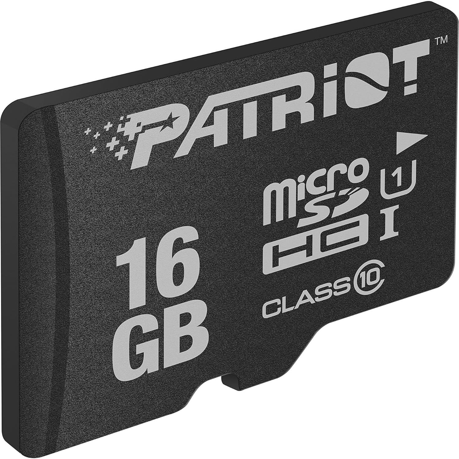 Paquete de 5 Tarjetas Micro SD Patriot 16GB Clase 10 UHS-I