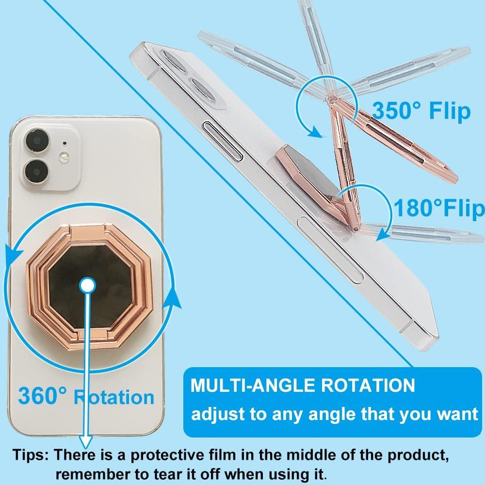 Soporte para Teléfono Celular CLZWiiN Oro Rosa Plegable 360°