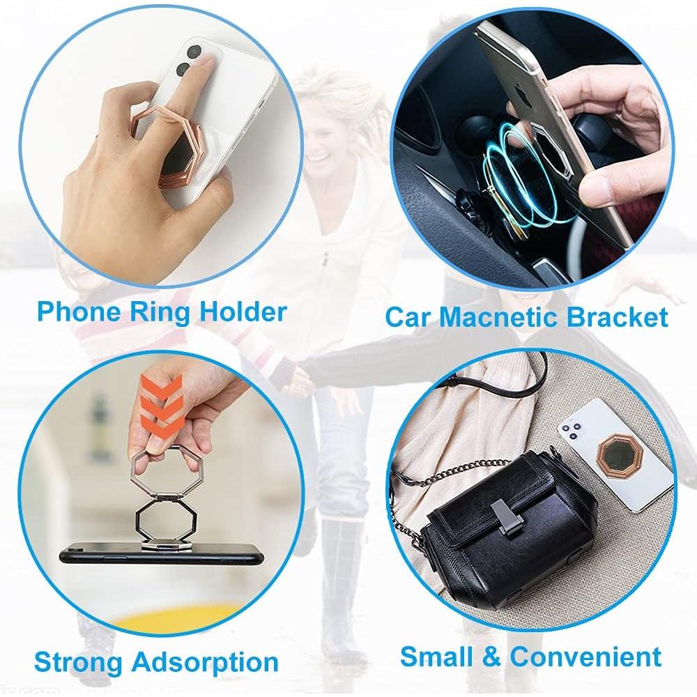 Soporte para Teléfono Celular CLZWiiN Oro Rosa Plegable 360°