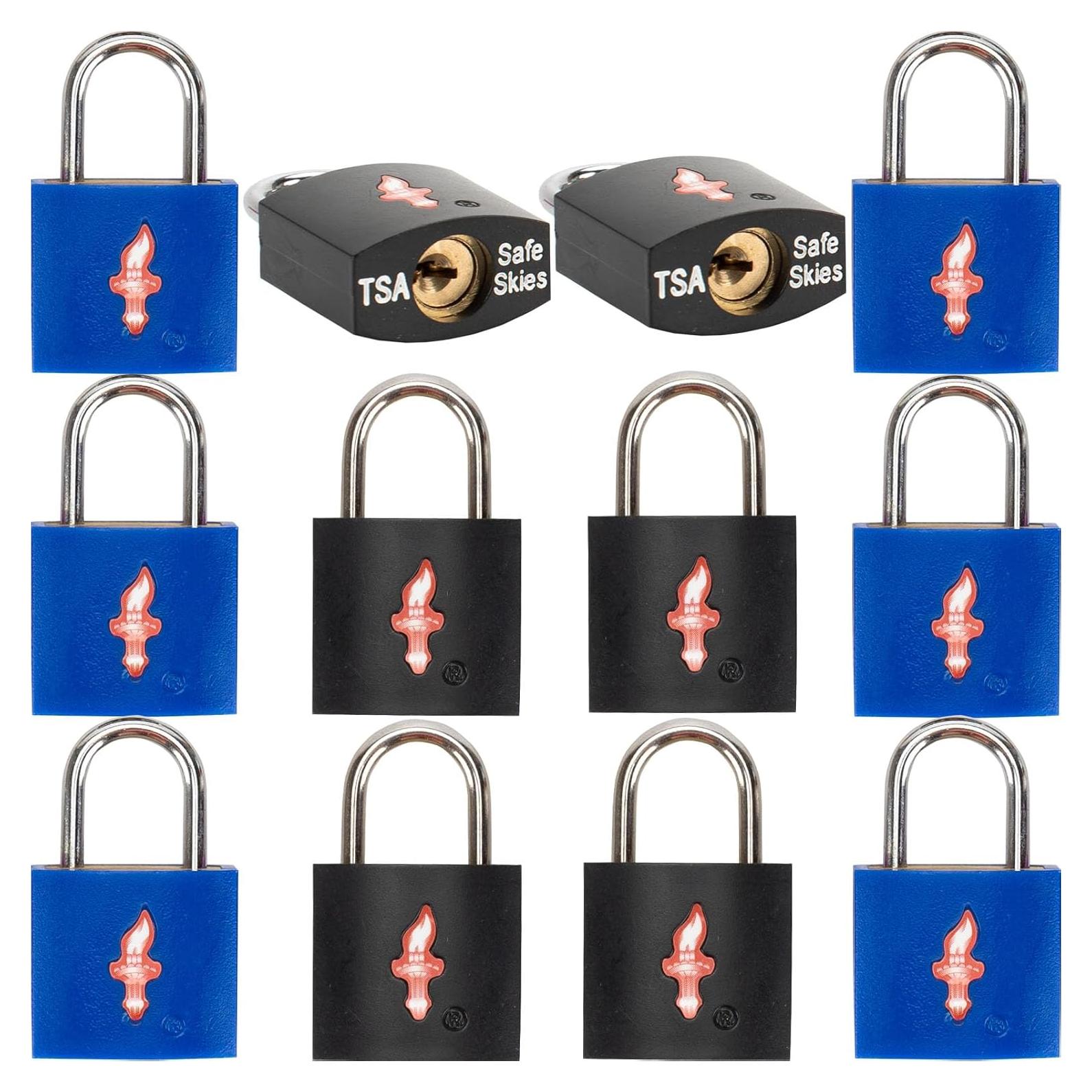 Paquete de 12 cerraduras TSA de equipaje Dwoyow - 414g