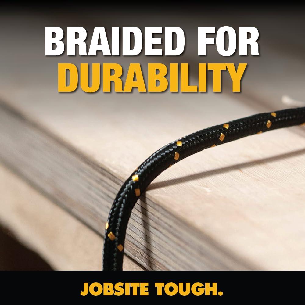 Cable USB A a Lightning DEWALT 121.6 cm reforzado