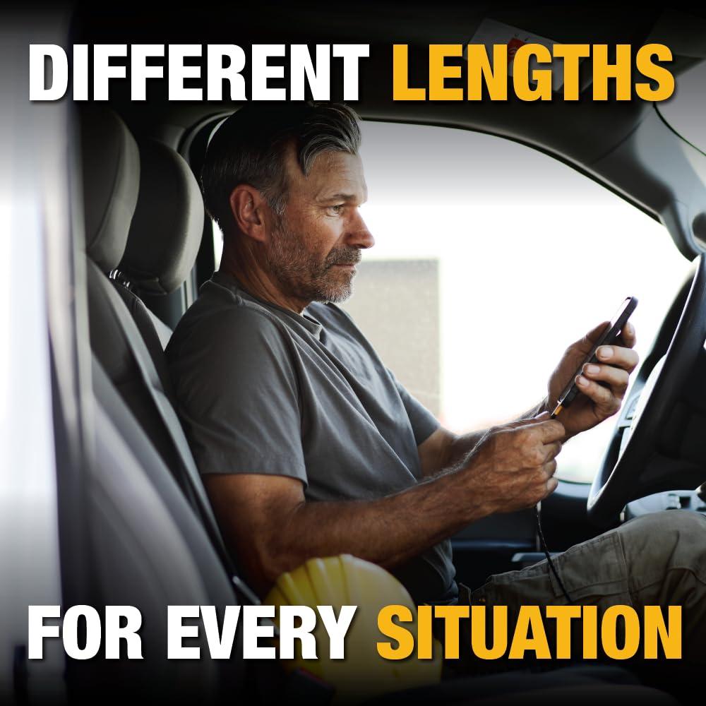 Cable USB A a Lightning DEWALT 121.6 cm reforzado