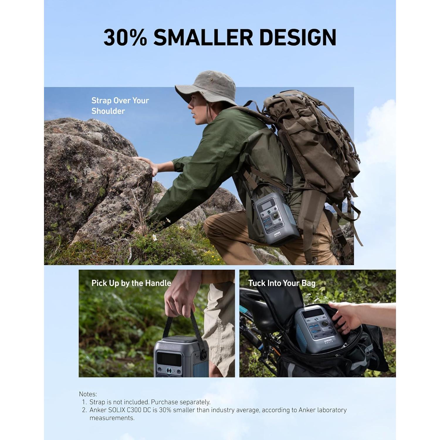 Estación de Energía Anker SOLIX C300 288Wh 300W Portátil